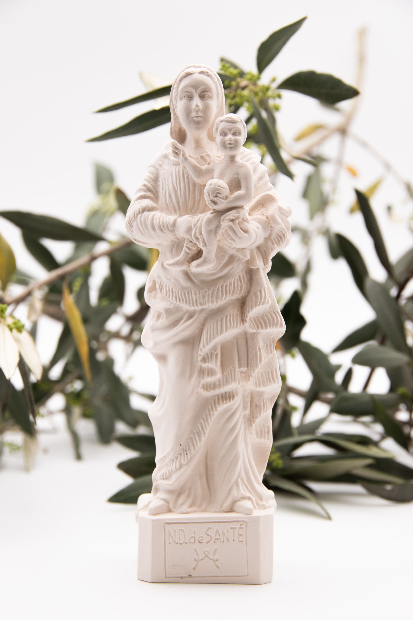 Statue Notre-Dame de Santé - Blanc