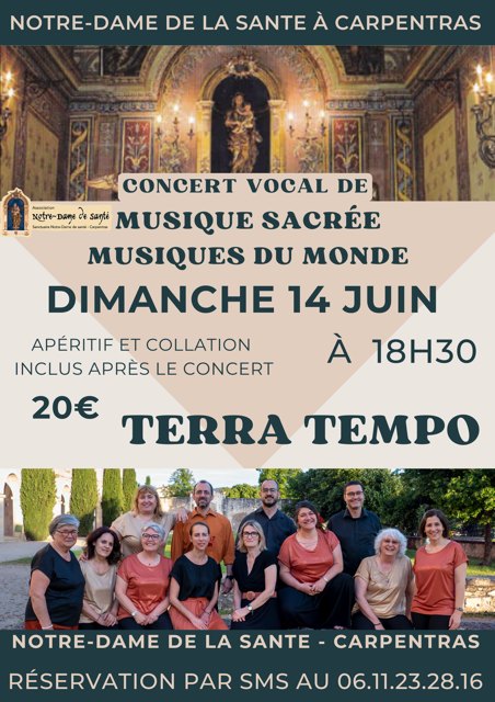 Flyer du concert Terra Tempo